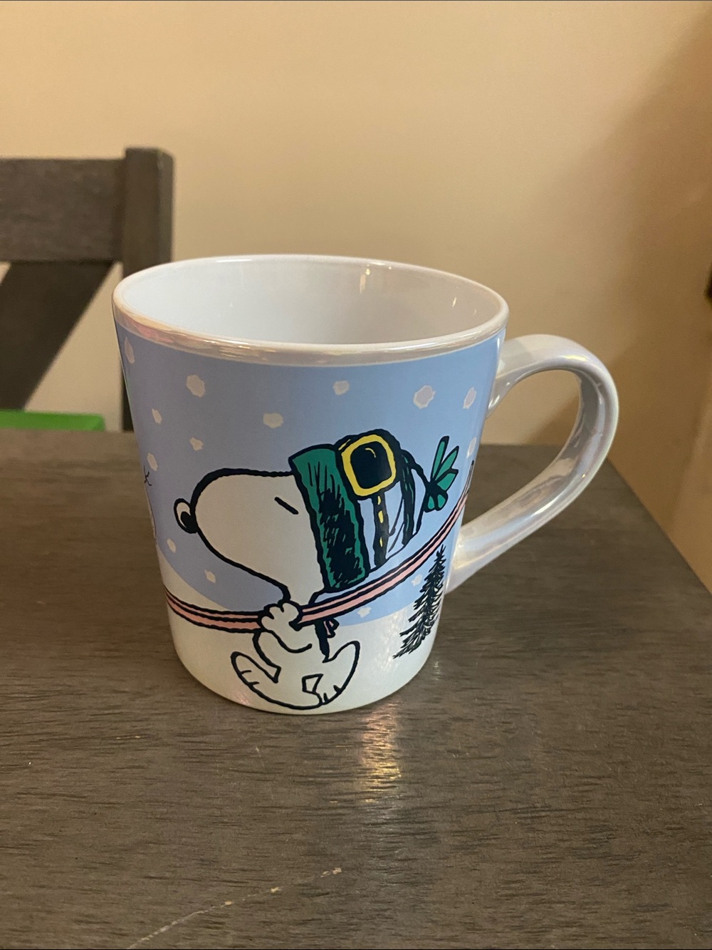 Snoopy Iridescent Ceramic Winter Ski Mug